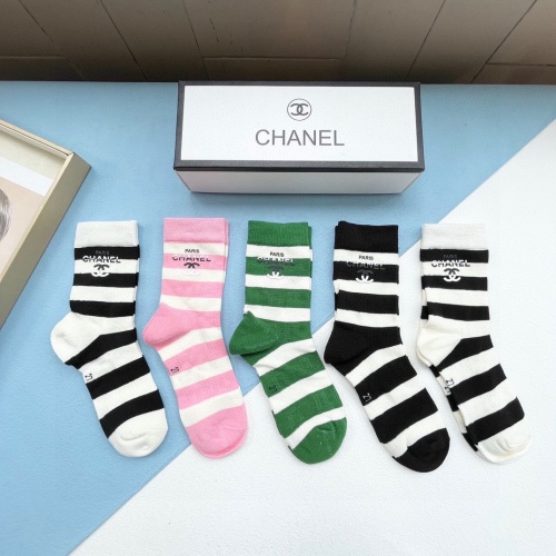 Replica Chanel Socks #1227749 $32.00 USD for Wholesale