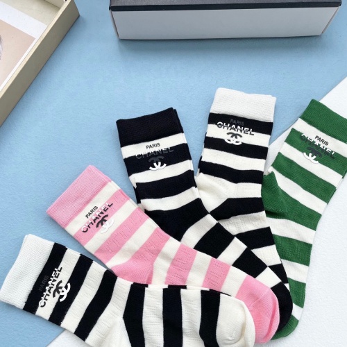 Replica Chanel Socks #1227749 $32.00 USD for Wholesale