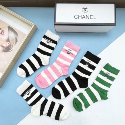 Replica Chanel Socks #1227749 $32.00 USD for Wholesale