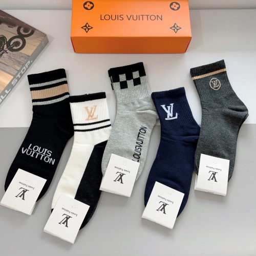 Replica Louis Vuitton LV Socks For Men #1227899 $29.00 USD for Wholesale