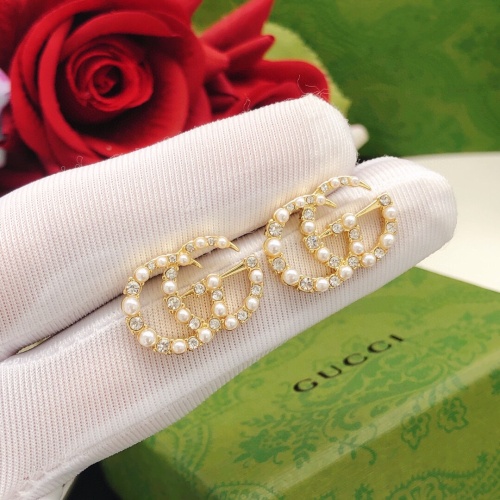 Replica Gucci Earrings For Women #1228421 $27.00 USD for Wholesale