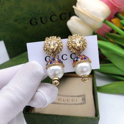 Replica Gucci Earrings For Women #1228427 $32.00 USD for Wholesale