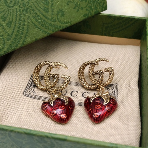 Replica Gucci Earrings For Women #1228461 $29.00 USD for Wholesale