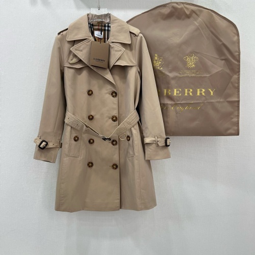 Burberry Trench Coat Long Sleeved For Women #1228488 $170.00 USD, Wholesale Replica Burberry Trench Coat