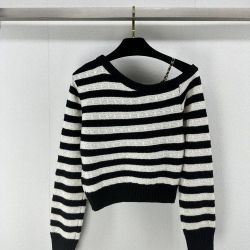 Replica Chanel Sweaters Long Sleeved For Women #1228494 $108.00 USD for Wholesale