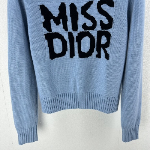 Replica Christian Dior Sweaters Long Sleeved For Women #1228504 $88.00 USD for Wholesale