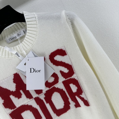 Replica Christian Dior Sweaters Long Sleeved For Women #1228505 $88.00 USD for Wholesale