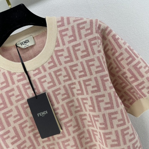 Replica Fendi Sweaters Short Sleeved For Women #1228514 $92.00 USD for Wholesale