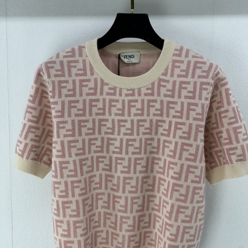 Replica Fendi Sweaters Short Sleeved For Women #1228514 $92.00 USD for Wholesale