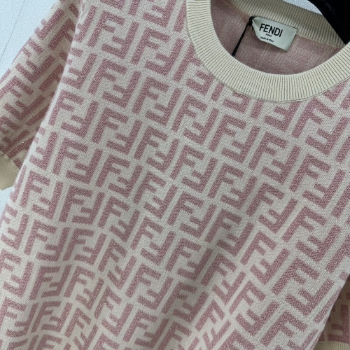 Replica Fendi Sweaters Short Sleeved For Women #1228514 $92.00 USD for Wholesale