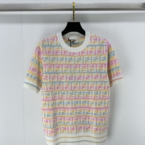 Fendi Sweaters Short Sleeved For Women #1228515 $88.00 USD, Wholesale Replica Fendi Sweaters