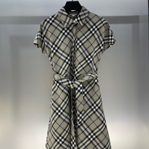 Burberry Dresses Short Sleeved For Women #1228672 $105.00 USD, Wholesale Replica Burberry Dresses