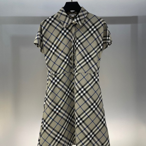 Replica Burberry Dresses Short Sleeved For Women #1228672 $105.00 USD for Wholesale