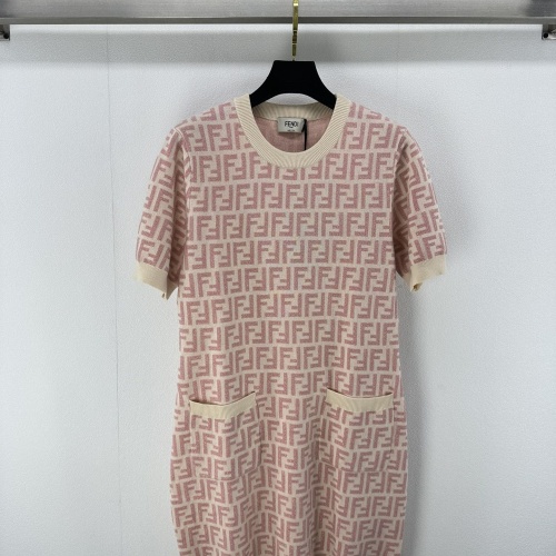 Fendi Dresses Short Sleeved For Women #1228682 $100.00 USD, Wholesale Replica Fendi Dresses