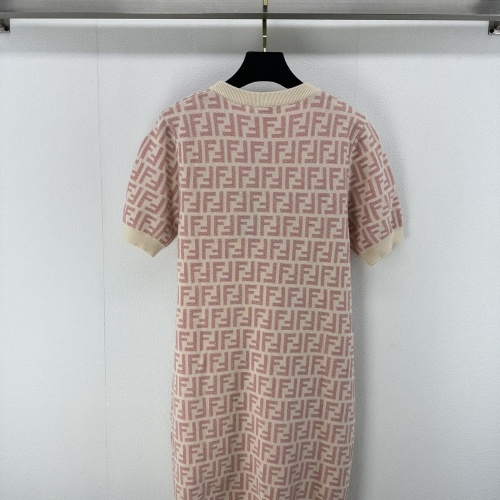 Replica Fendi Dresses Short Sleeved For Women #1228682 $100.00 USD for Wholesale