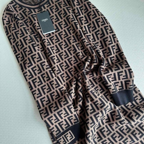 Replica Fendi Dresses Long Sleeved For Women #1228683 $80.00 USD for Wholesale