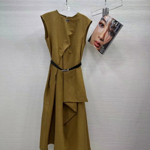 Prada Dresses Sleeveless For Women #1228709 $140.00 USD, Wholesale Replica Prada Dresses