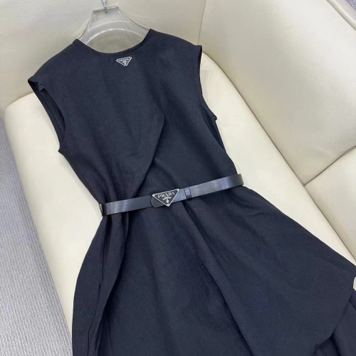 Replica Prada Dresses Sleeveless For Women #1228710 $140.00 USD for Wholesale