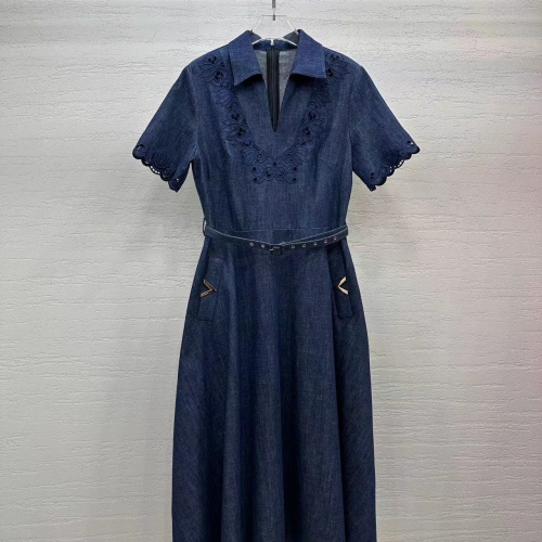 Valentino Dresses Short Sleeved For Women #1228722 $135.00 USD, Wholesale Replica Valentino Dresses