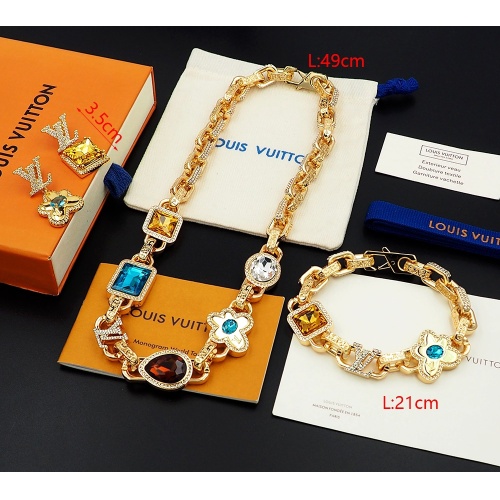 Louis Vuitton LV Jewelry Set For Women #1228970 $88.00 USD, Wholesale Replica Louis Vuitton LV Jewelry Set