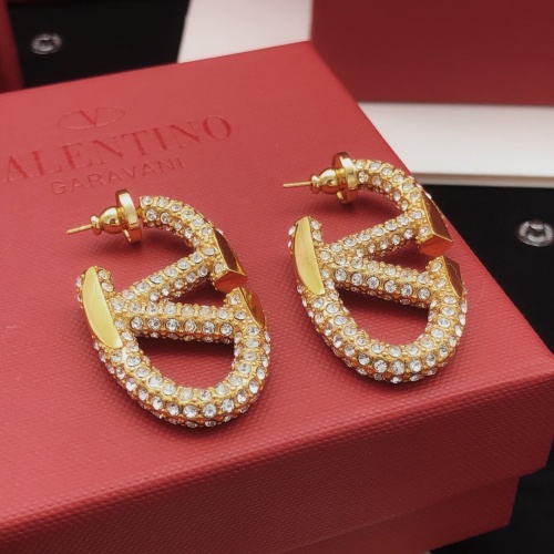 Replica Valentino Earrings For Women #1228983 $38.00 USD for Wholesale