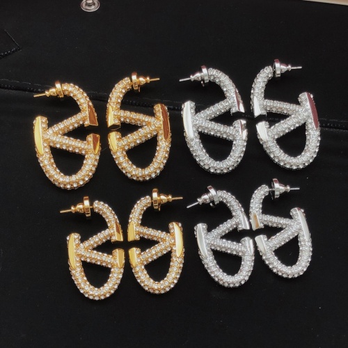 Replica Valentino Earrings For Women #1228983 $38.00 USD for Wholesale