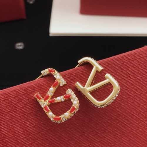 Replica Valentino Earrings For Women #1228987 $32.00 USD for Wholesale