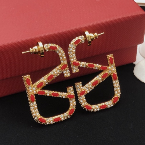 Replica Valentino Earrings For Women #1228989 $36.00 USD for Wholesale