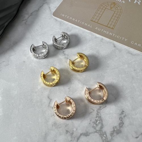 Replica Bvlgari Earrings For Women #1229192 $42.00 USD for Wholesale