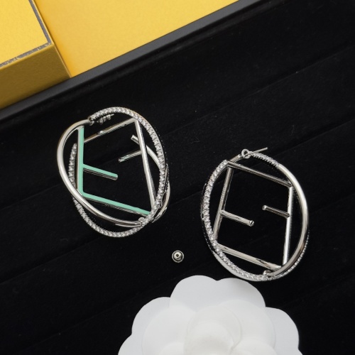 Replica Fendi Earrings For Women #1229341 $38.00 USD for Wholesale