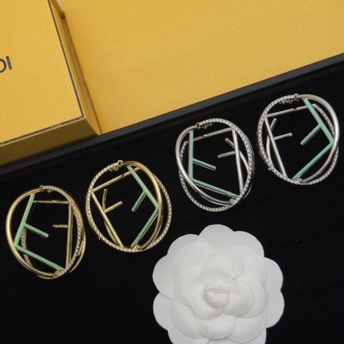 Replica Fendi Earrings For Women #1229341 $38.00 USD for Wholesale