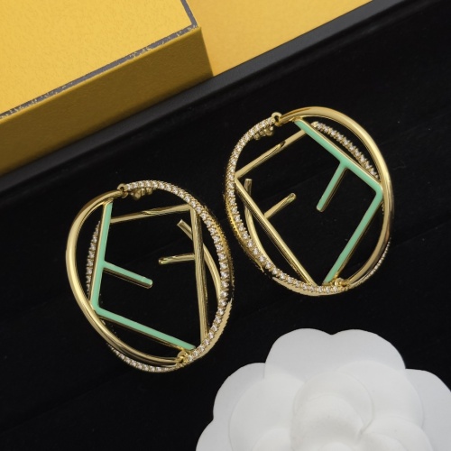 Fendi Earrings For Women #1229342 $38.00 USD, Wholesale Replica Fendi Earrings