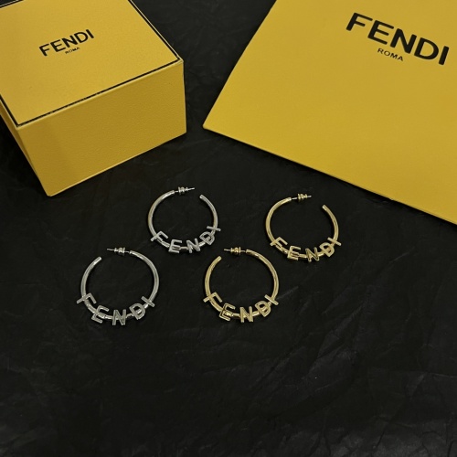 Replica Fendi Earrings For Women #1229344 $38.00 USD for Wholesale