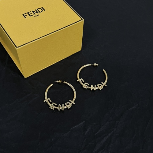 Fendi Earrings For Women #1229345 $38.00 USD, Wholesale Replica Fendi Earrings