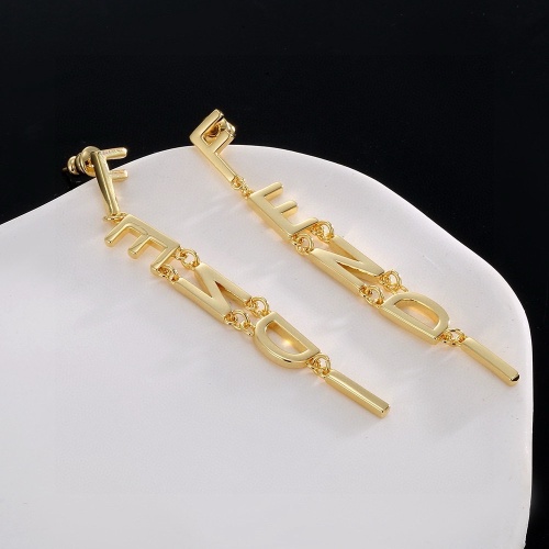 Replica Fendi Earrings For Women #1229389 $27.00 USD for Wholesale