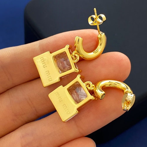 Replica MIU MIU Earrings For Women #1229457 $29.00 USD for Wholesale