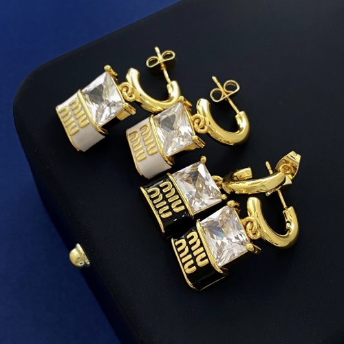 Replica MIU MIU Earrings For Women #1229457 $29.00 USD for Wholesale