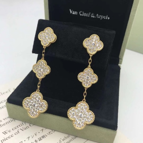 Van Cleef &amp; Arpels Earrings For Women #1229465 $38.00 USD, Wholesale Replica Van Cleef &amp; Arpels Earrings