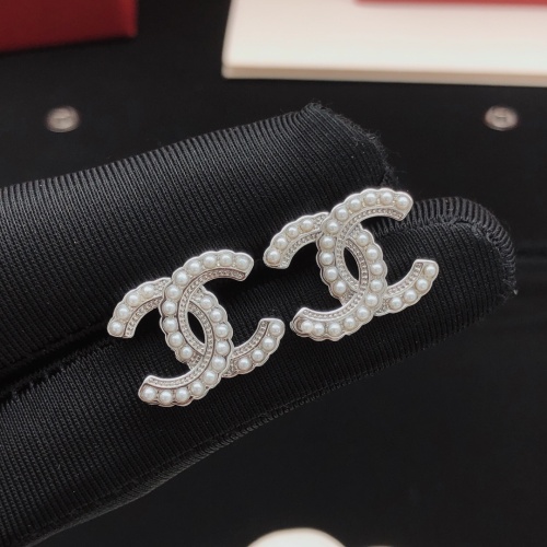 Replica Chanel Earrings For Women #1229498 $27.00 USD for Wholesale