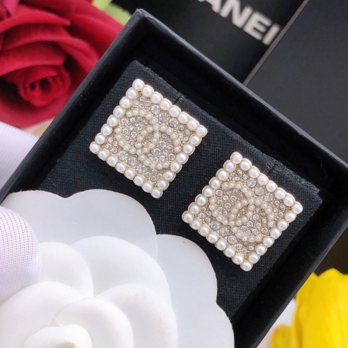 Replica Chanel Earrings For Women #1229665 $25.00 USD for Wholesale