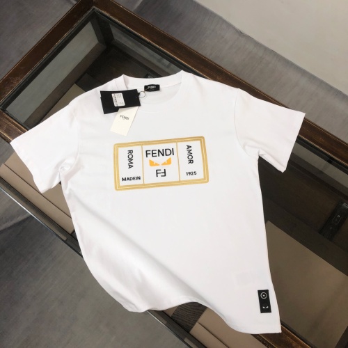 Fendi T-Shirts Short Sleeved For Unisex #1229851 $39.00 USD, Wholesale Replica Fendi T-Shirts