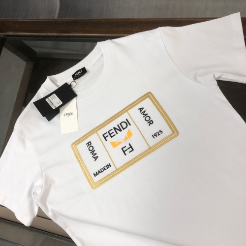 Replica Fendi T-Shirts Short Sleeved For Unisex #1229851 $39.00 USD for Wholesale