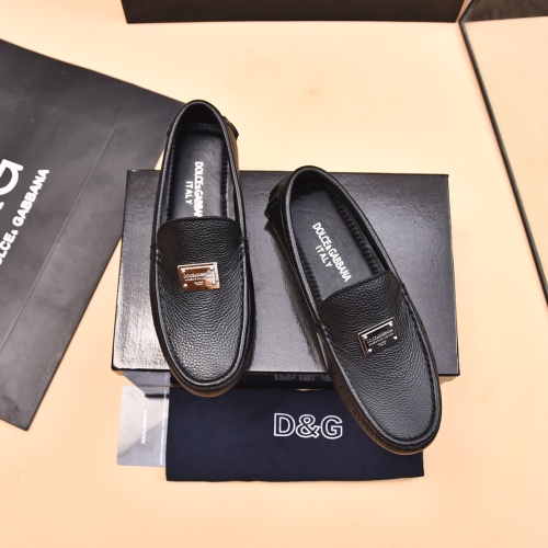 Dolce &amp; Gabbana D&amp;G Leather Shoes For Men #1230282 $80.00 USD, Wholesale Replica Dolce &amp; Gabbana D&amp;G Leather Shoes