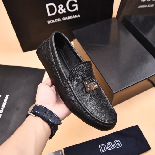 Replica Dolce & Gabbana D&G Leather Shoes For Men #1230282 $80.00 USD for Wholesale