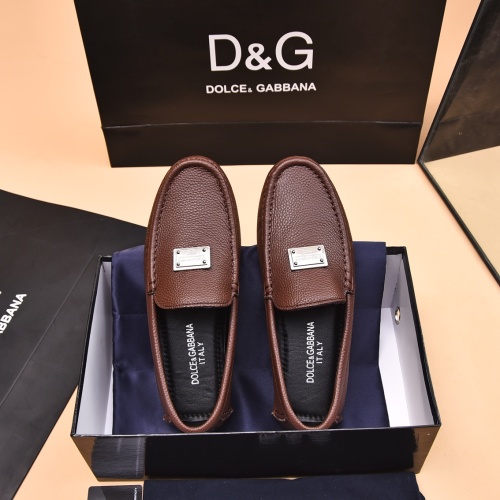 Replica Dolce & Gabbana D&G Leather Shoes For Men #1230286 $80.00 USD for Wholesale