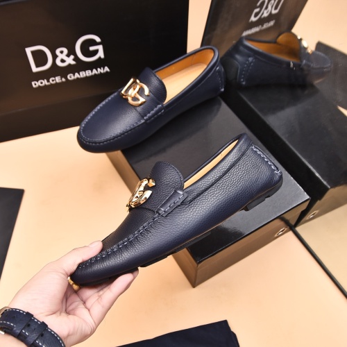 Replica Dolce & Gabbana D&G Leather Shoes For Men #1230292 $80.00 USD for Wholesale