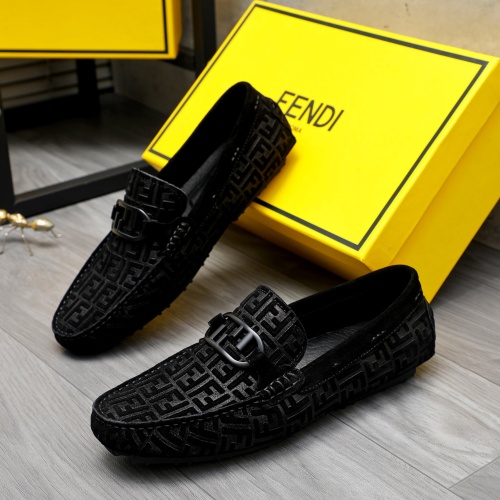 Fendi Leather Shoes For Men #1230297 $68.00 USD, Wholesale Replica Fendi Leather Shoes