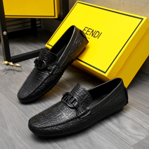 Fendi Leather Shoes For Men #1230300 $72.00 USD, Wholesale Replica Fendi Leather Shoes