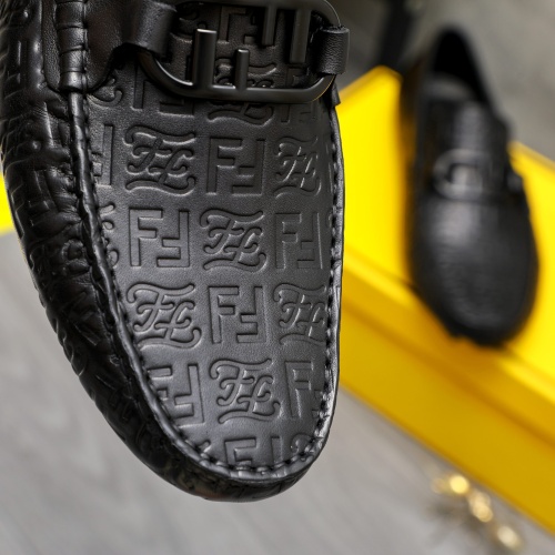 Replica Fendi Leather Shoes For Men #1230300 $72.00 USD for Wholesale