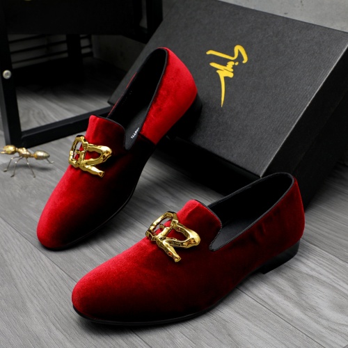 Replica Giuseppe Zanotti GZ Leather Shoes For Men #1230309 $76.00 USD for Wholesale